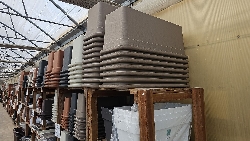Fioriera, Vascone Decor rettangolare in plastica 62/82/102 cm